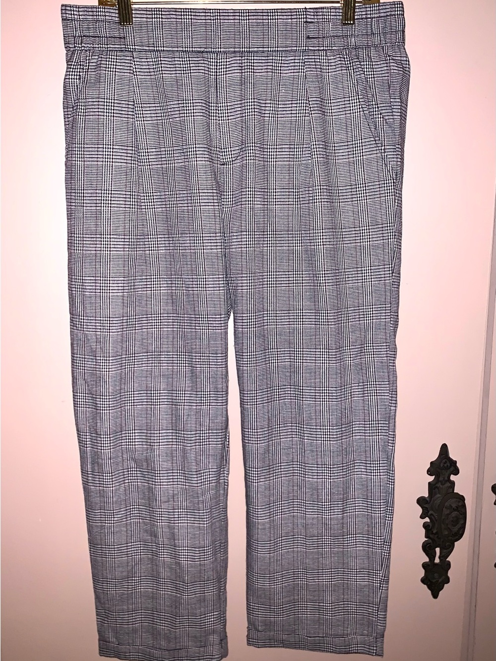 Gray Plaid Women’s Dress Pants - Picture 2 of 8